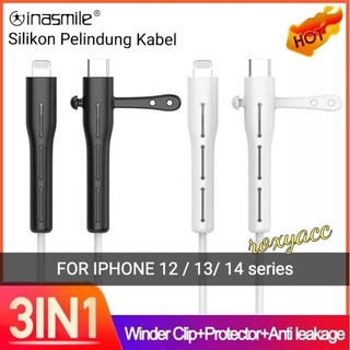 ตัวป้องกันสายเคเบิล DATA ซิลิโคน / สายชาร์จ IPHONE X, xs, XR, 11,12, 13,14 pro max Mini Type C เป็นสายป้องกันยางซิลิโคน