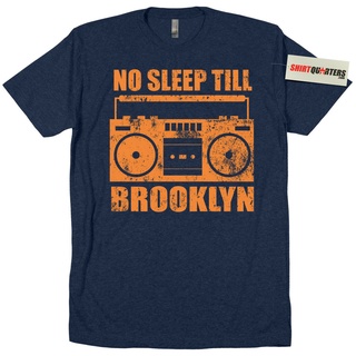 เสื้อยืดผ้าฝ้าย Lint9 {พร้อมส่ง เสื้อยืดผ้าฝ้าย 100% พิมพ์ลาย No Sleep Till Brooklyn Beastie York Ny 80S Mtv Cd Mixtape