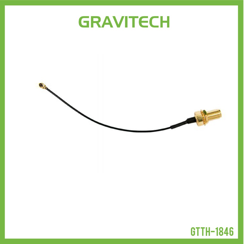 [Gravitechthai]SMA to uFL/u.FL/IPX/IPEX RF Adapter Cable 4" long