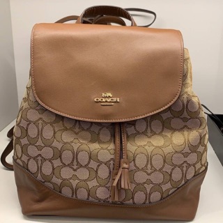 COACH F73313 ELLE BACKPACK IN SIGNATURE JACQUARD