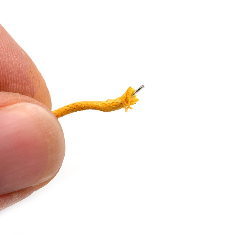 ลวดกีตาร์ Pushback สไตล์วินเทจ Waxed - 1 เมตร (ดํา/ขาว/เหลือง/น้ําเงิน/แดง) - รูปที่ 4