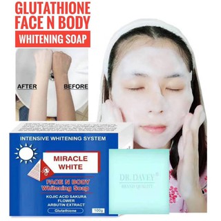 DR. DAVEY Whitening Soap สบู่กลูต้าไธโอน ลดฝ้า กระ  ลดริ้วรอย จุดด่างดำ **ของท้ พร้อมส่ง