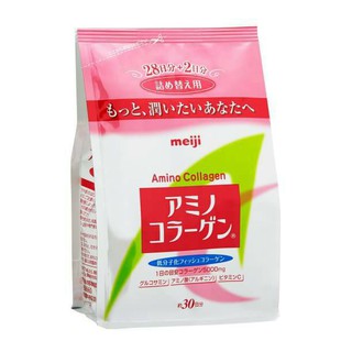 อาหารเสริม MEIJI AMINO COLLAGEN ขนาด 5000MG - รีฟิลชนิดเติม