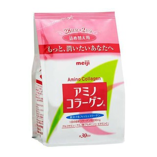 อาหารเสริม MEIJI AMINO COLLAGEN ขนาด 5000MG - รีฟิลชนิดเติม