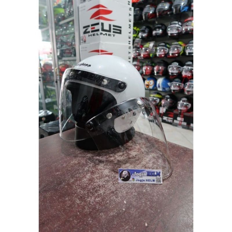 Bogo flat Visor Clear retro venom รุ่นเปิด/Bogo Helmet flat Glass/ retro Clear Color/smoke
