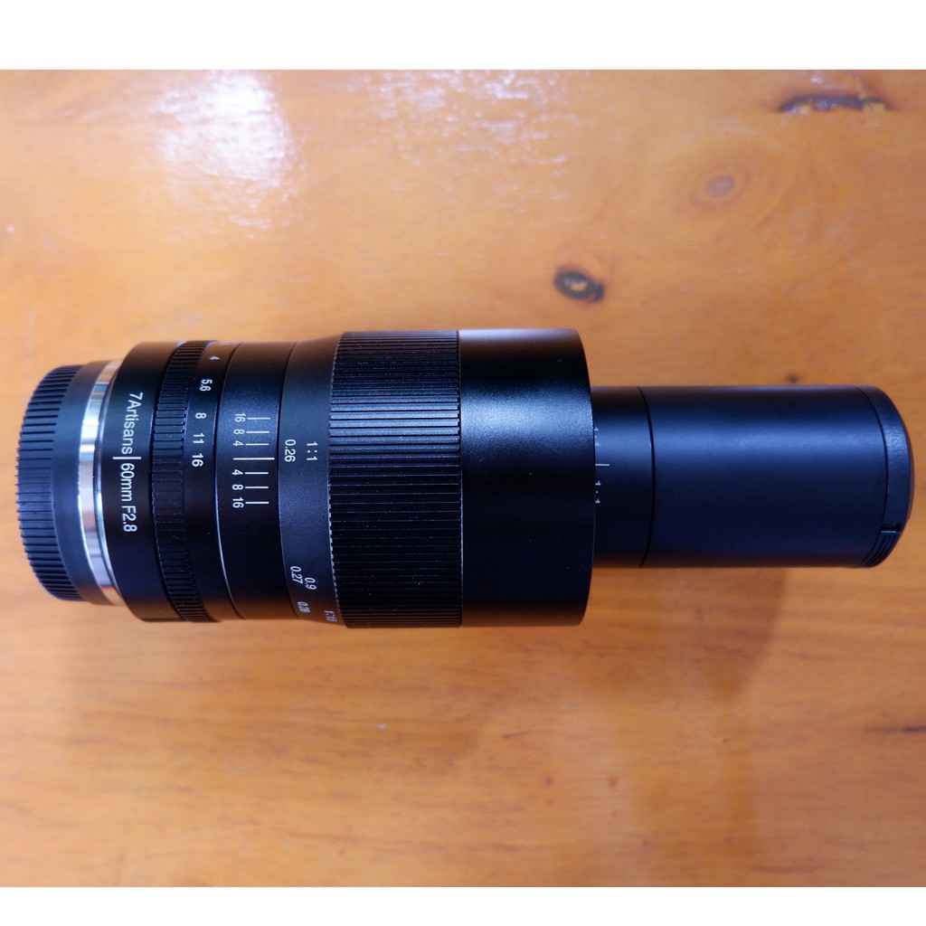 สภาพใหม่มาก  99.9% ไร้ตำหนิ  7Artisans 60MM F2.8 Lens Macro 1:1 เลนส์มือหมุน สำหรับใส่กล้อง Fuji Mir