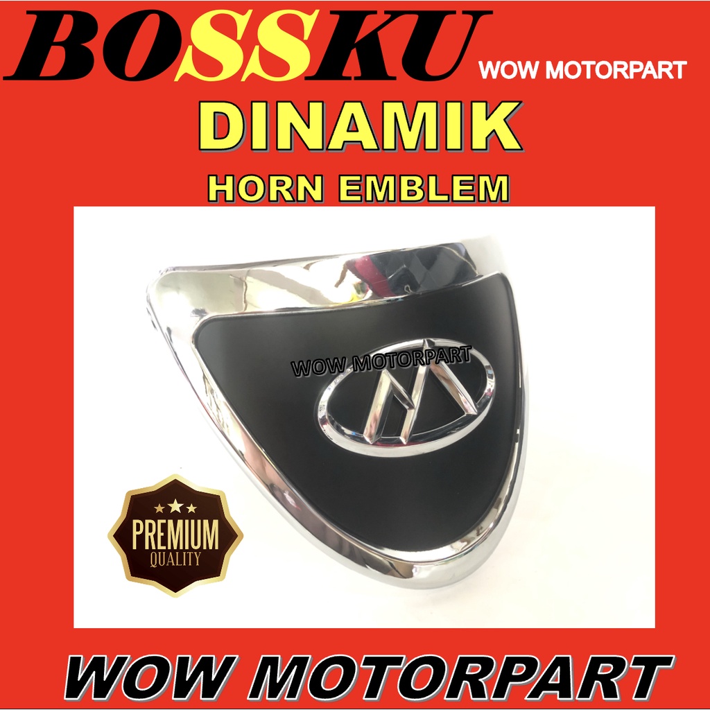 DINAMIK HORN EMBLEM DINAMIK HORN LOGO DINAMIK 120 FORK EMBLEM DINAMIK120 ด้านหน้า TOP EMBLEM โลโก้ D