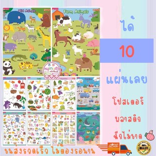 ชุดโปสเตอร์พลาสติก กันน้ำ ฉีกไม่ขาด -- สามารถใช้กับปากกาพูดได้ได้