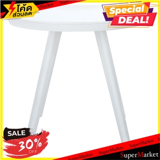 โต๊ะข้างพลาสติก SPRING LINNE สีขาว โต๊ะและเก้าอี้ SIDE TABLE SPRING LINNE WHITE เฟอร์นิเจอร์นอกบ้าน