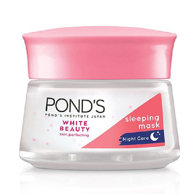 พอนด์ส สลีปปิ้งมาส์ก สูตรเซรั่ม 50กรัม POND’S White Beauty Serum Sleeping Mask 50g.