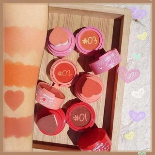 XiXi Makeup Lovely Sweet Heart Stamp Air Cushion Blush D-326 ปัดแก้มแบบปั๊ม รูปหัวใจ เกลี่ยง่ายสีสวยสดใส