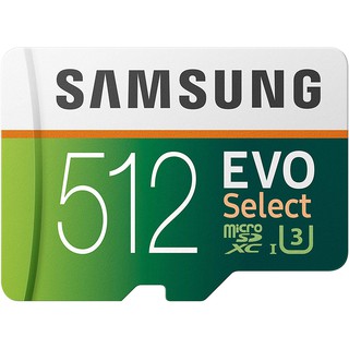 【ซื้อหนึ่งแถมหนึ่ง】การ์ดหน่วยความจํา Samsung 512GB 100MB/s (U3) MicroSDXC Evo พร้อม (MB-ME512GA/AM)