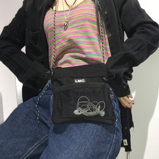 🔥เตรียมจัดส่ง 🚚LMC Korean Mesh Shoulder Bag Lightweight Sports Bag for Travel