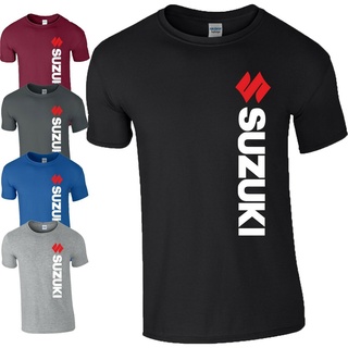 [S-5XL] เสื้อยืดลําลอง ผ้าฝ้าย แขนสั้น พิมพ์ลาย Suzuki เหมาะกับของขวัญวันเกิด สไตล์สปอร์ต สําหรับผู้ชาย ไซซ์ Sz Xs - 3Xl