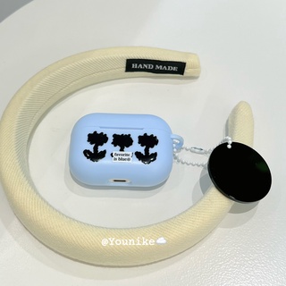 เคสหูฟังบลูทูธไร้สาย แบบนิ่ม ลายกล้วยไม้ทะเล สไตล์เกาหลี สําหรับ airpods 1 2 pro3