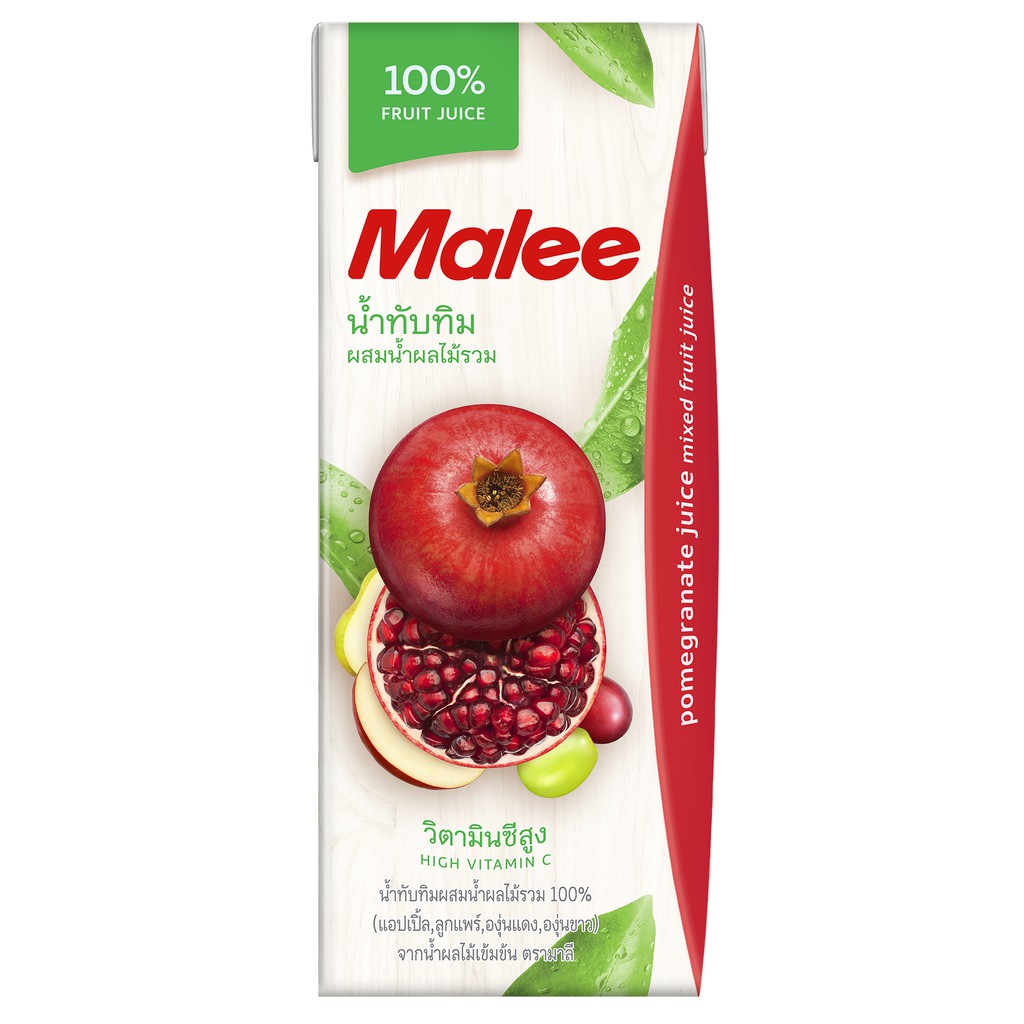 MALEE น้ำผลไม้ 100% ขนาด 200 มล. (แพ็ค3)