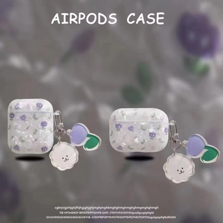 🔥จัดส่งภายใน24ชั่วโมง🔥เคส Airpod pro2 3 pro 2 การป้องกันการตก ดอกไม้ ซิลิโคนนิ่ม Case Airpod gen 3 Airpod 1 2 soft case