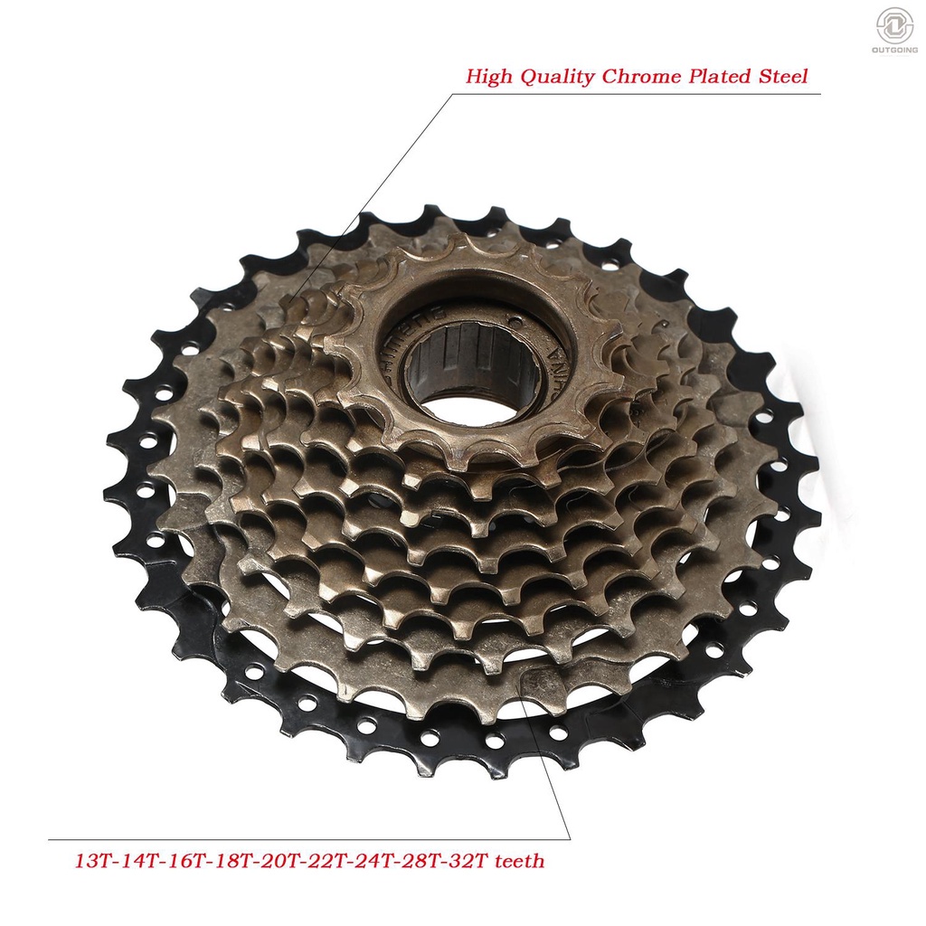 9-Speed Freewheel 13-32T – Steel Screw-On Sprocket Set For Universal/E-Bike - View #2