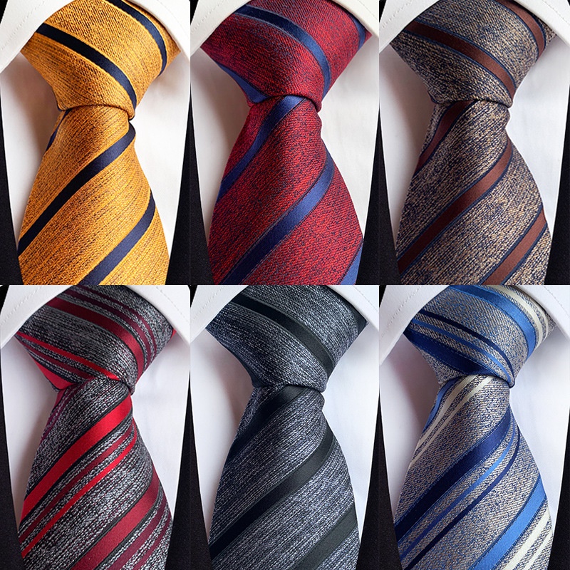 ใหม่ผู้ชาย Tie 8 ซม.เนคไท Jacquard ทอลายคอ Ties Neckwear สําหรับงานแต่งงานธุรกิจ