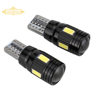 หลอดไฟ canbus t 10 led 5730 6 smd 12 v สําหรับติดรถยนต์ 2 ชิ้น