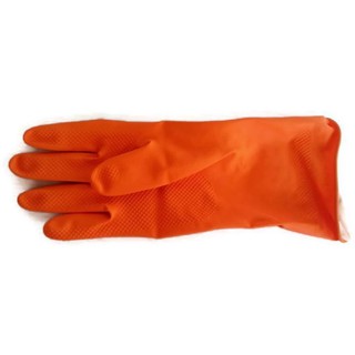 papamami Eagle One Orange Rubber Gloves ถุงมือยาง Size M 1คู่ (สีส้ม)