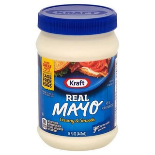 คราฟท์ มายองเนส Kraft mayonnaise 443 ml. รสเข้มข้นกลมกล่อม เนื้อแน่นนุ่มละมุน เพิ่มรสชาติอาหารชนิดต่างๆ อร่อยมากยิ่งขึ้น