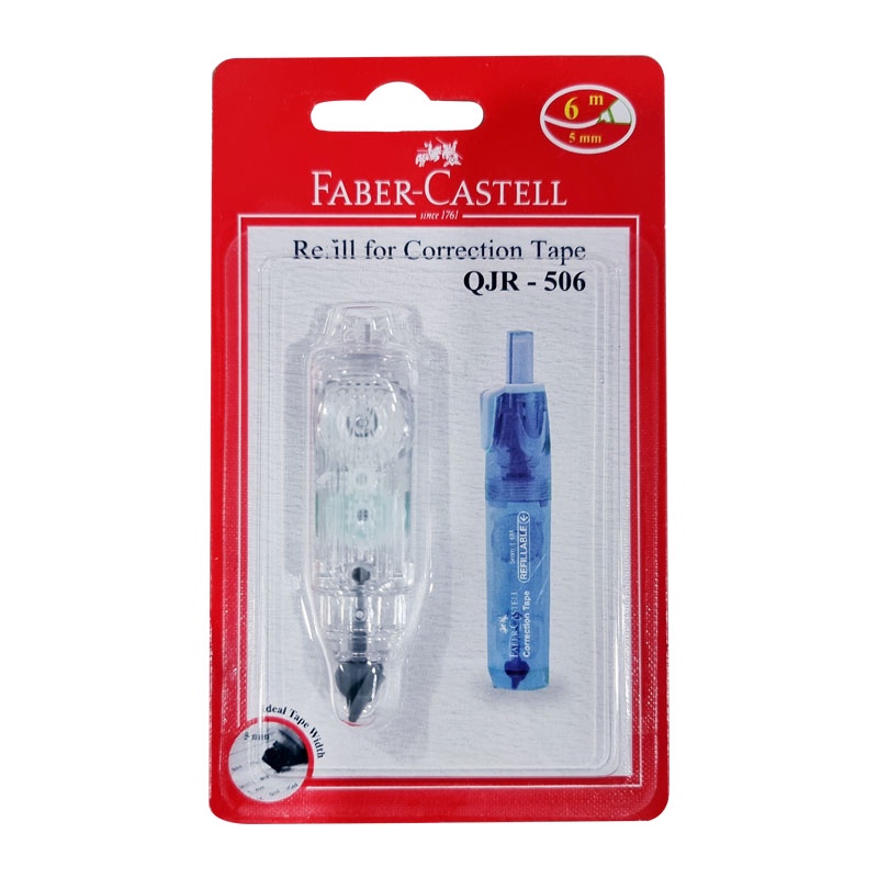 Faber Castell Refill รีฟิลเทปลบคำผิด รุ่น QAR-506/QJR-506