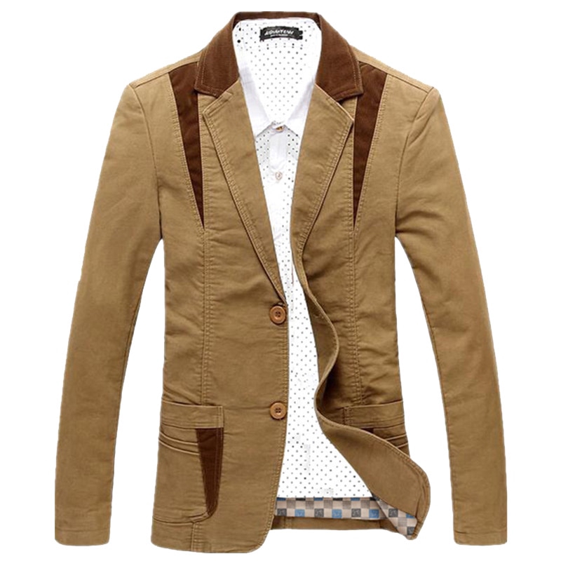 แบรนด์ Mens Casual Blazer Designer แฟชั่นชายเสื้อสูทผู้ชาย Blazer Masculino Slim Fit เสื้อผ้า Veteme