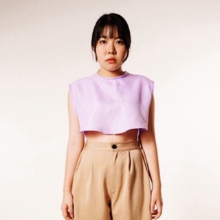 เสื้อครอป sizonation Curvy Crop Top : Lavender