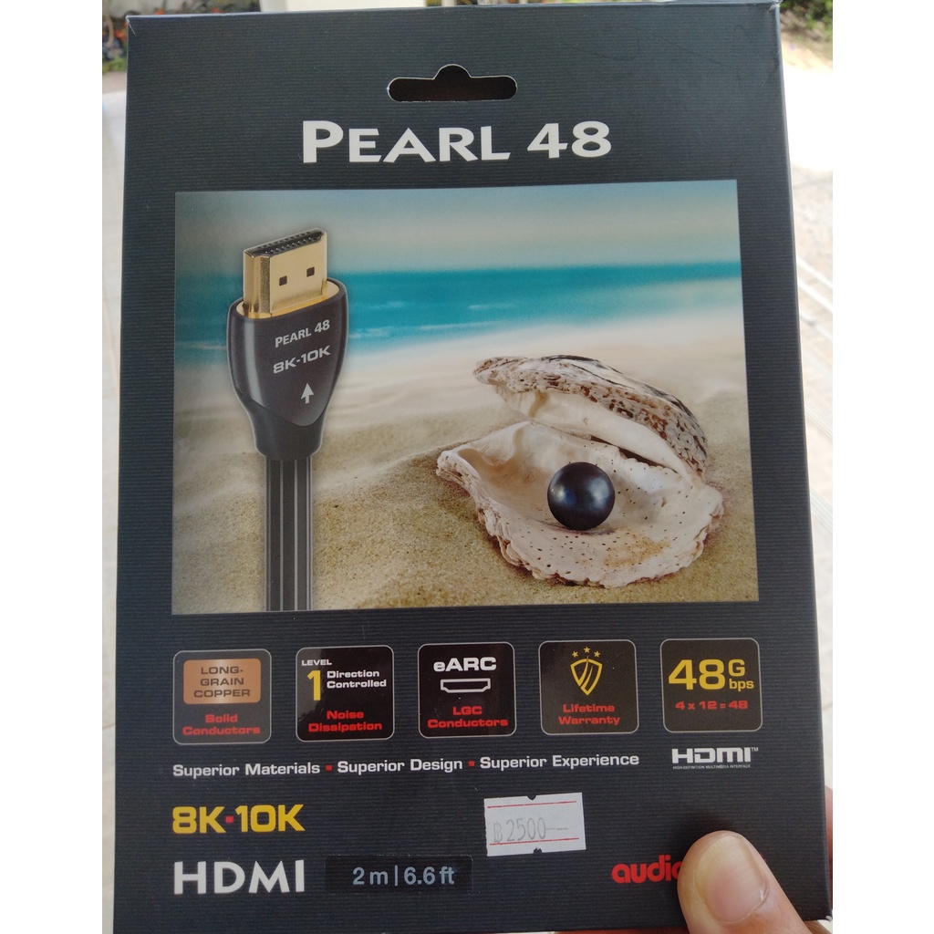 HDMI 2.1 8K-10K audioquest  รุ่น PEARL48  2.0 M. (มือสอง)