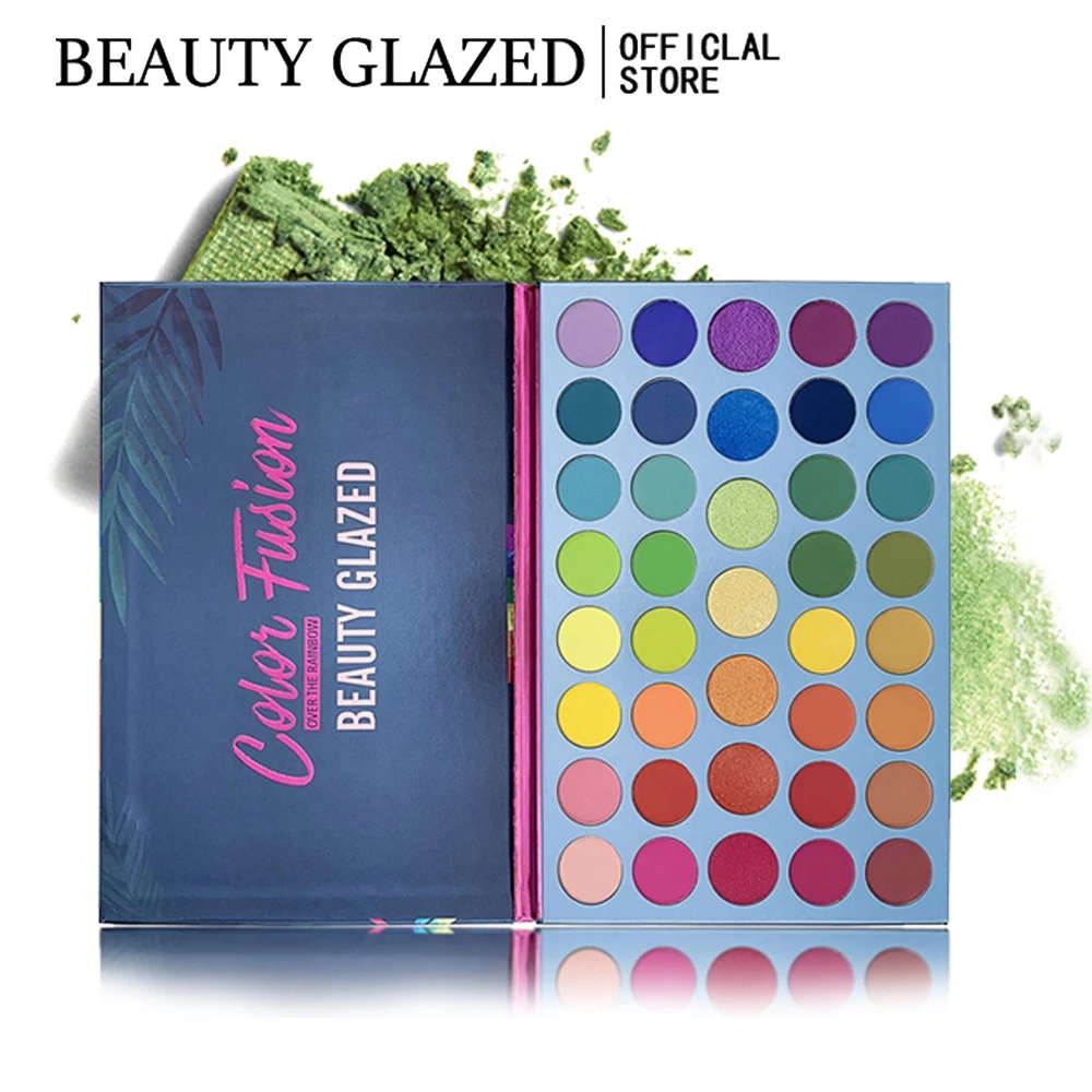 BEAUTY GLAZED พาเลตต์อายแชโดว์ กันน้ำ 39 สี