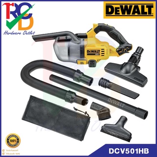 DEWALT เครื่องดูดฝุ่น DEWALT รุ่น DCV501LN-B1 เครื่องดูดฝุ่นอเนกประสงค์ 20V ไร้แปรงถ่าน เครื่องเปล่า และรวมแบตและแท่นชาจ