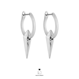 Haus of Jewelry - SIMPLE CARLA MINI HOOP EARRINGS ต่างหูเงินแท้