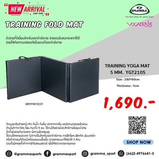 TRAINING YOGA MAT 5MM YGT2105 แผ่นรองรับการกระแทก