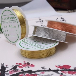 ลวดทองแดง แฮนด์เมด สําหรับทําเครื่องประดับ DIY 1 ม้วน