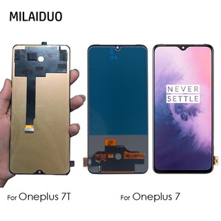 หน้าจอสัมผัสดิจิทัล LCD 6.67 นิ้ว TFT แบบเปลี่ยน สําหรับ OnePlus 7 7T OnePlus 7