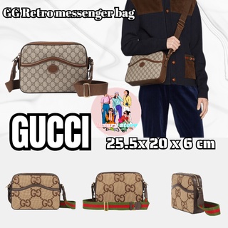 กระเป๋า GUCCI GG retro series / กระเป๋าแคนวาส / กระเป๋าสะพายข้าง / กระเป๋าสะพายข้าง / กระเป๋าคาดเอว / นำเข้าจากยุโรป