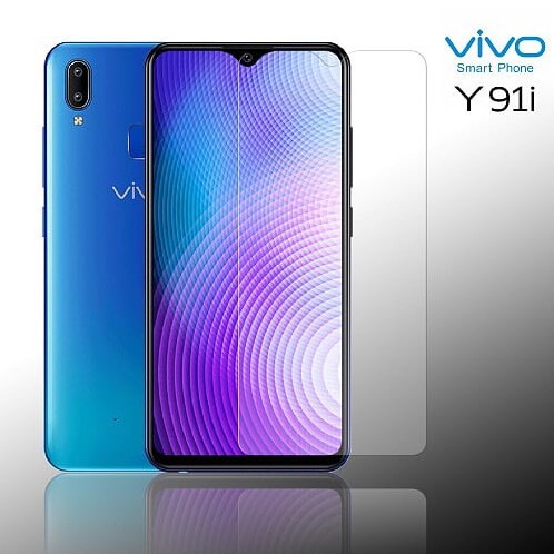 ฟิล์มกระจก นิรภัย เต็มจอ กาวเต็มแผ่น วีโว่ วาย91ไอ  Full Glue Tempered Glass Screen For Vivo Y91i (6
