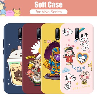 เคสโทรศัพท์ TPU แบบนิ่ม ลายการ์ตูน สำหรับ Vivo Y91i Y11 2019 V11i Y55S S1 Pro V17 Pro Y15 Y95 Y12 V15 Y17 V9 Y91 Y55 Y55L V19 Y50 Y30 Y19 Y5S Y85 Y89 Y91C Y93