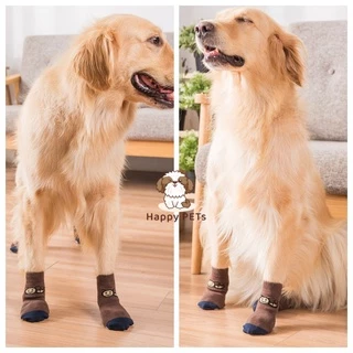 Happy PETs 🐾 Size 2XL-5XL ถุงเท้าสุนัขใหญ่ ถุงเท้าหมา [เลือกลายได้]🐾