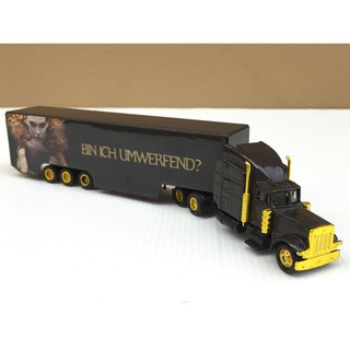 1/87 Trailer Ad Truck หัวลากสีดำ รุ่น American Truck โฆษณา Magnum Ice Cream (รถยาว 19 cm) Hunner