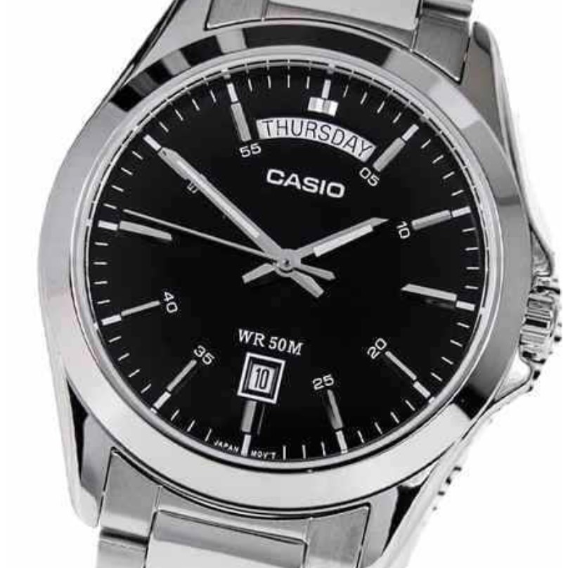 casio ของแท้ประกันศูนย์ นาฬิกาคาสิโอ ผู้ชาย รุ่น MTP-1370D / SMILEYTIME ขายแต่ของแท้ ประกันศูนย์cmg/c-thong