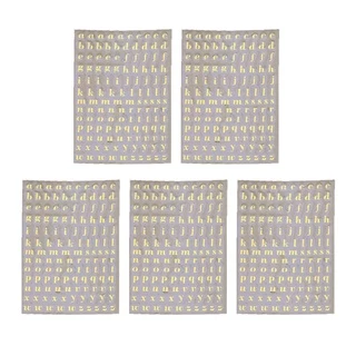 Aod สติกเกอร์เรซิ่น อีพ็อกซี่ รูปตัวอักษร ตัวเลข 3 มม. 5 ชิ้น
