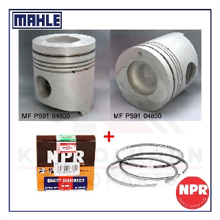 MAHLE ลูกสูบ+แหวน NPR สำหรับ MITSUBISHI TRUCK, BUS รุ่นเครื่อง 8DC91 8D92