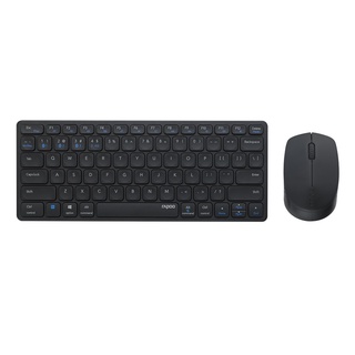 Rapoo 9050M Multi-mode Wireless Keyboard &amp; Mouse Bluetooth 3.0, 5.0 and 2.4G Dark Grey