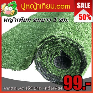 หญ้าเทียมพร้อมส่ง เกรดเอ ยาว1ซม - 5 ซม. 99 บาท ร้าน "ปูหญ้าเทียม"