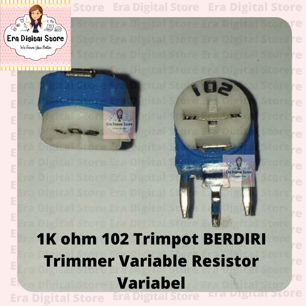 1K ohm 102 Trimpot STANDING Trimmer Variable Resistor Variable