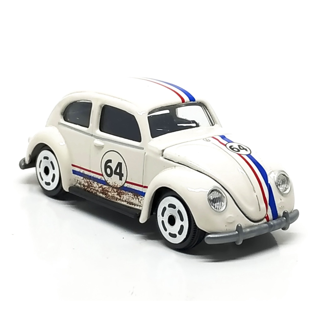 Majorette Volkswagen Beetle Vintage - no.64 - White Color /Wheels VIN6S /scale 1/64 (3 inches) no Pa