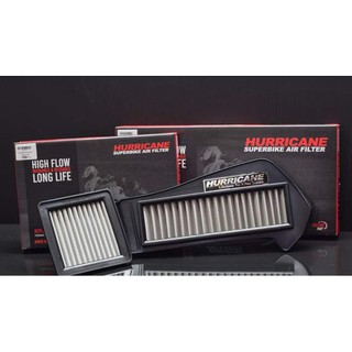 กรองอากาศแต่ง HURRICANE สำหรับ YAMAHA XMAX 300 พร้อม กรอง CVT แบบสแตนเลส 1 ชุด (2ชิ้น) Air Filter