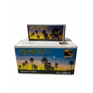 อินทผาลัม Date Palm PALM’FRUTT สินค้านำเข้าจาก ตูนิเซีย 500g 1ลัง/บรรจุ 12กล่อง ราคาส่ง ยกลัง สินค้าพร้อมส่ง!!